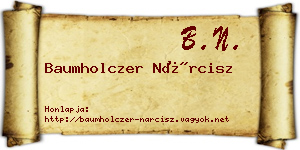 Baumholczer Nárcisz névjegykártya